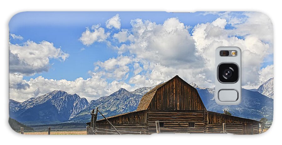Tetons Galaxy Case featuring the photograph Barn and Fence in the Tetons by Betty Eich