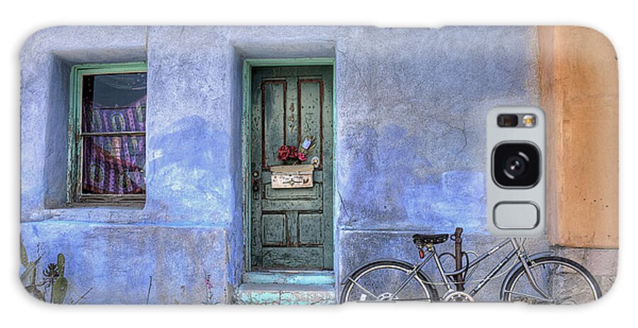 Blue Galaxy Case featuring the photograph Barrio Bicycle by James Capo