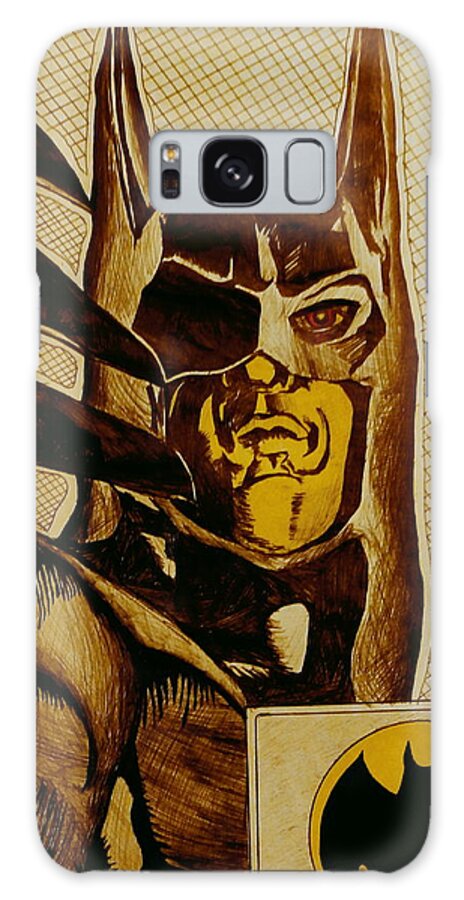 Drawing Galaxy Case featuring the mixed media Bat Man by Dan Wagner