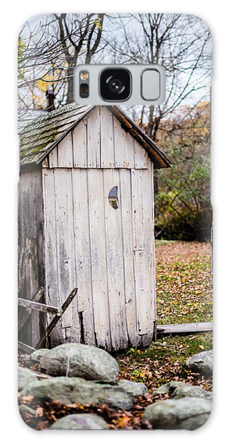 Rustic Outhouse Galaxy Case featuring the photograph Bathroom Humor by Pamela Taylor