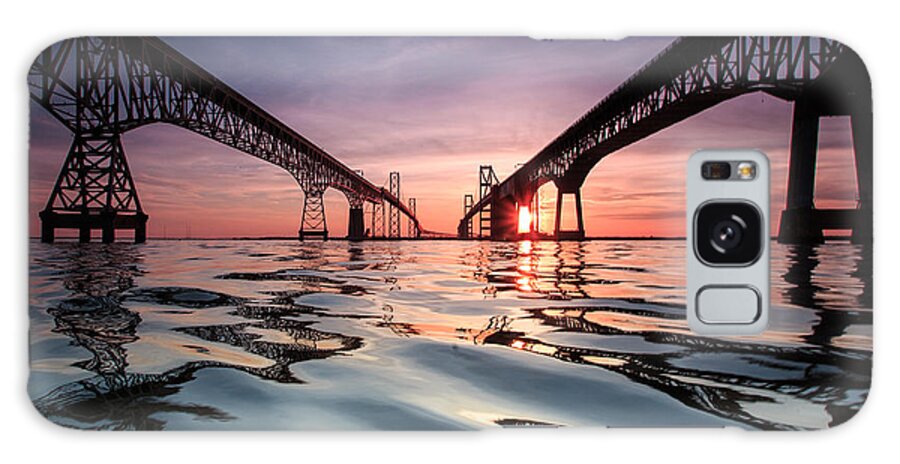Bay Bridge Galaxy Case featuring the photograph Bay Bridge Reflections by Jennifer Casey