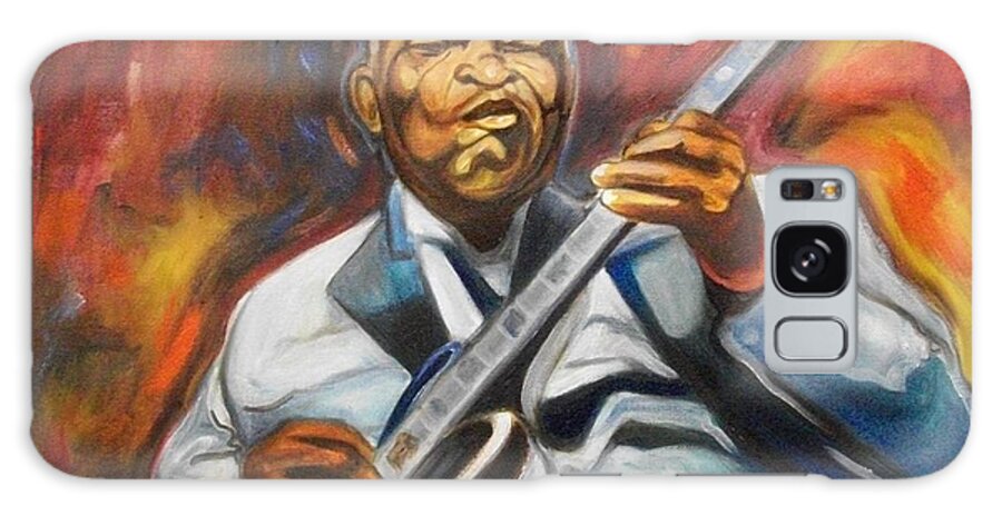  Galaxy Case featuring the painting B.b King- 2 by Emery Franklin