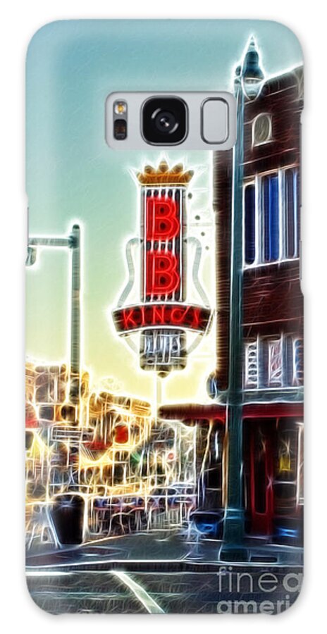Sunshine Galaxy Case featuring the photograph BB King Club by Donna Greene