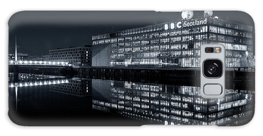 Cityscape Galaxy Case featuring the photograph BBC Studio's - Glasgow by Stephen Taylor