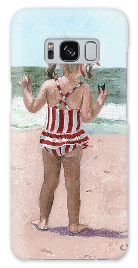 Ocean Galaxy S8 Case featuring the painting Beach Buns by Jill Ciccone Pike