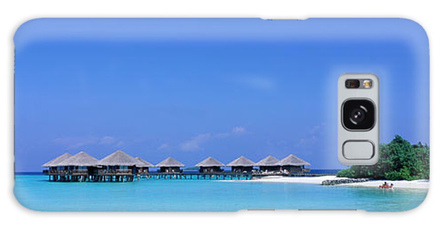 Photography Galaxy Case featuring the photograph Beach Cabanas, Baros, Maldives by Panoramic Images
