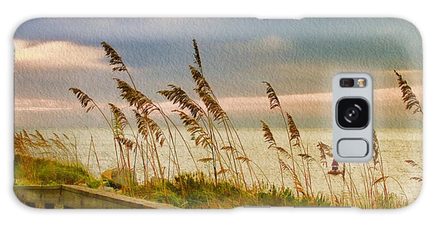 Beach Galaxy Case featuring the photograph Beach Grass by Deborah Benoit