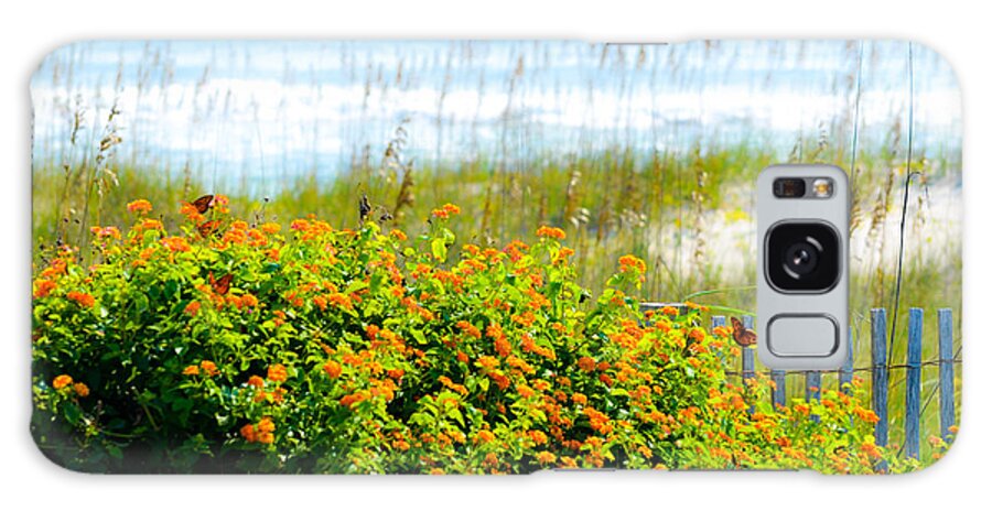 Beach Butterfly Galaxy Case featuring the photograph Beachy Butterflies by Mary Hahn Ward