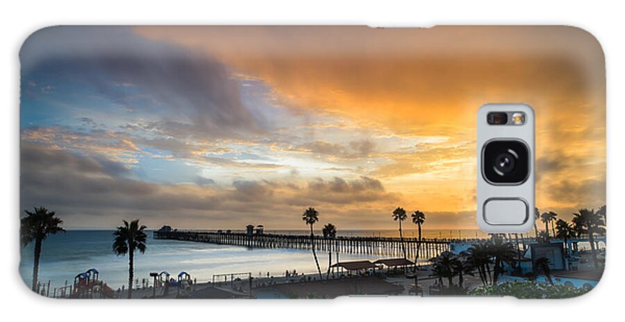 Beach Galaxy Case featuring the photograph Beautiful Southern California Sunset by Larry Marshall