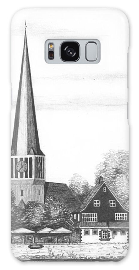 Europe Galaxy Case featuring the painting Beer Gardens and Steeples by Joseph Burger