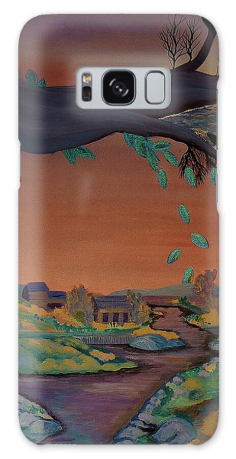 Acrylic Galaxy Case featuring the painting Behold the Seed by Barbara St Jean