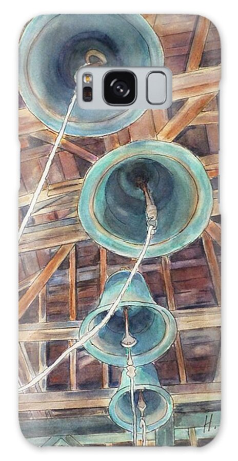 Bulgaria Galaxy S8 Case featuring the painting Bells of Cherepish Monastery Bulgaria by Henrieta Maneva