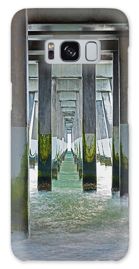 Jennettes Fishing Pier Galaxy Case featuring the photograph Below Jennettes by Jamie Pattison