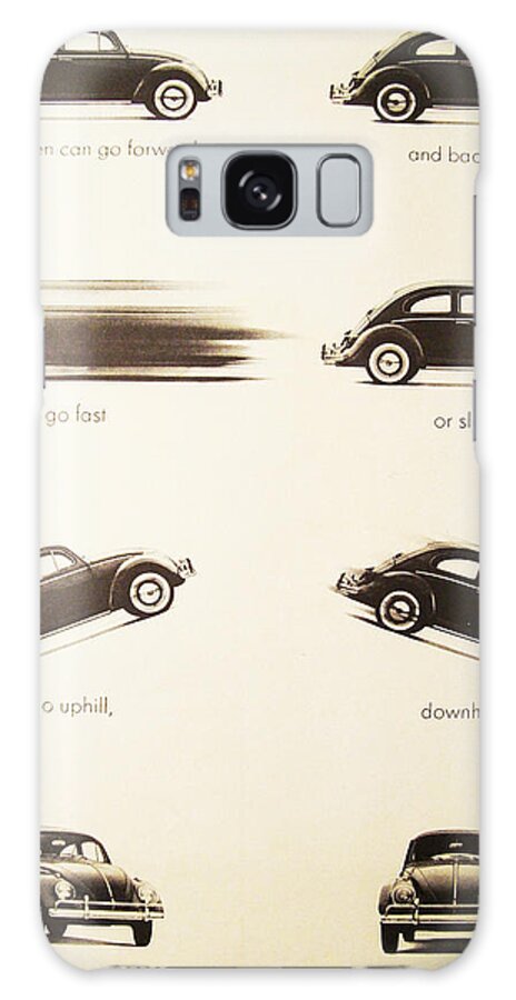 Vw Beetle Galaxy Case featuring the digital art Benefits of a Volkwagen by Georgia Clare