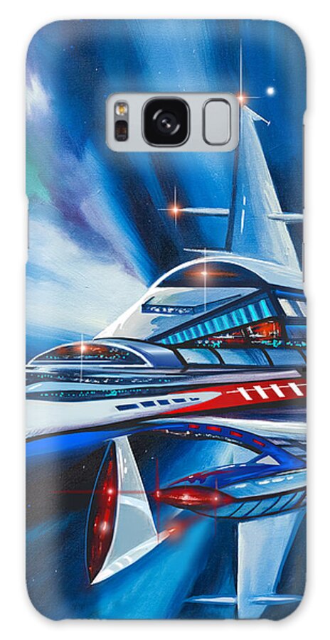 Starship Galaxy Case featuring the painting Berkey IV Starship by James Hill