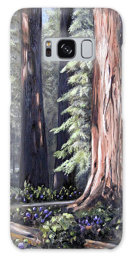 Landscape Galaxy Case featuring the painting Beyond the Path by Roberta Rotunda