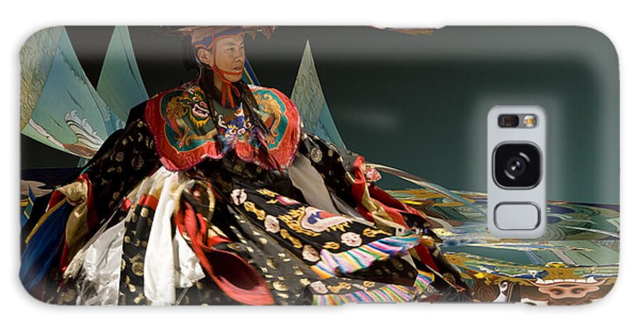 Asia Galaxy Case featuring the digital art Bhutanese dancer by Angelika Drake