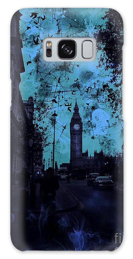 Big Ben Galaxy Case featuring the digital art Big Ben Street by Marina McLain