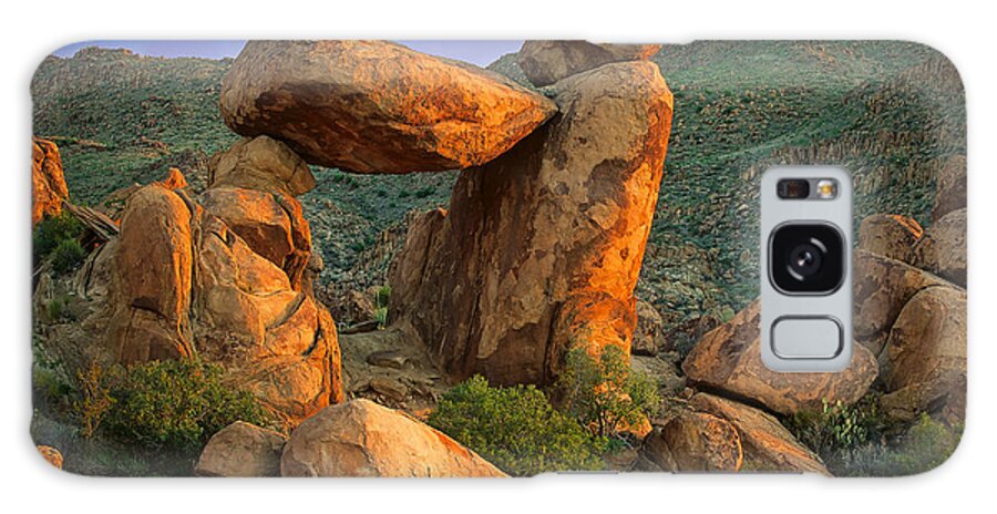 America Galaxy Case featuring the photograph Big Bend Window Rock by Inge Johnsson