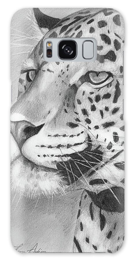 Cat Galaxy S8 Case featuring the drawing Big Cat by Lena Auxier