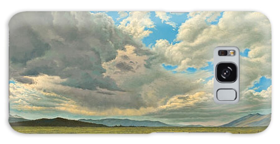 Landscape Galaxy Case featuring the painting Big Sky by Paul Krapf