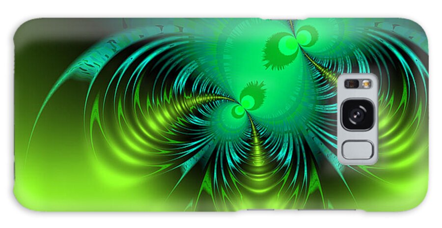 Abstract: Color; Abstract: Geometric; Science Fiction & Fantasy: Dreamscapes; Science Fiction & Fantasy: Space Galaxy Case featuring the digital art Binary Star Stingers by Ann Stretton