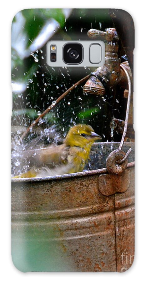Bird Galaxy S8 Case featuring the photograph Bird Bath by Carol Bradley