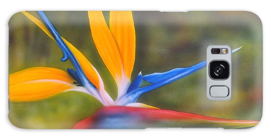 Bird Of Paradise Galaxy Case featuring the painting Bird of Paradise by Darren Robinson