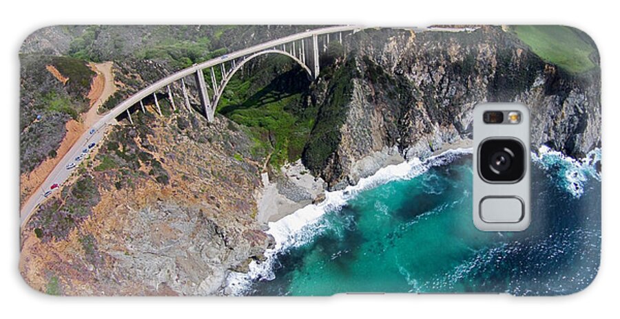 Above Galaxy Case featuring the photograph Bixby Bridge from above by David Levy