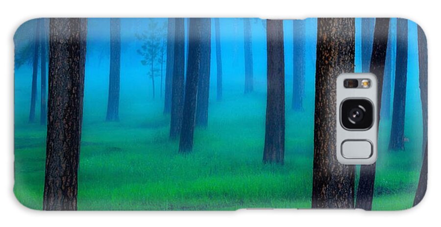 Outdoor Galaxy Case featuring the photograph The Black Hills Forest by Kadek Susanto