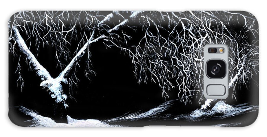 Willows Galaxy Case featuring the painting Winter Lace by Jill Westbrook