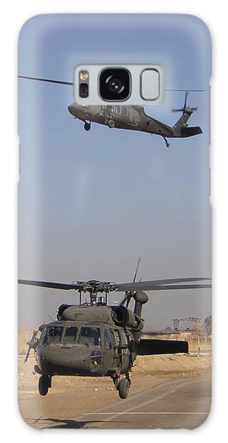 Helicopter Galaxy S8 Case featuring the photograph Blackhawk Departure by Duwayne Williams