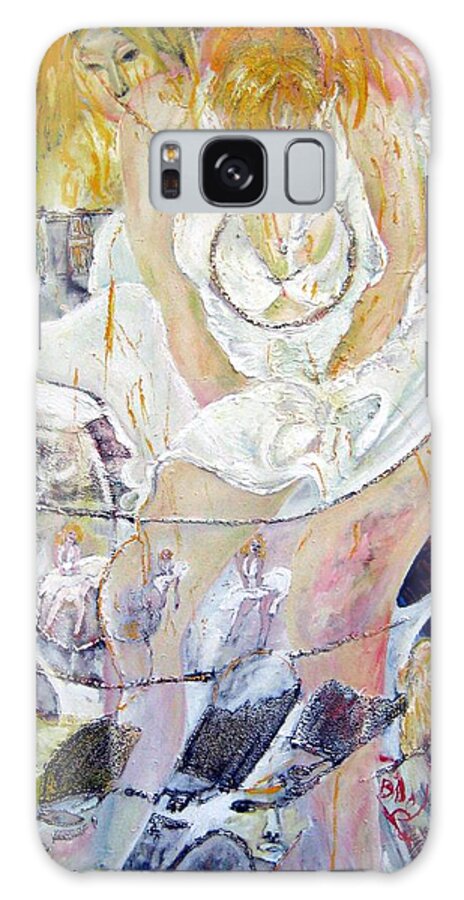 Figurative Galaxy Case featuring the painting Blondie  by Peggy Blood