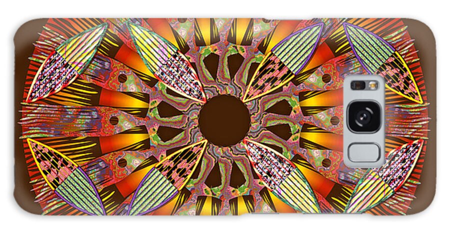 Conceptuals Galaxy Case featuring the digital art Blooming Mandala 4 by Walter Neal