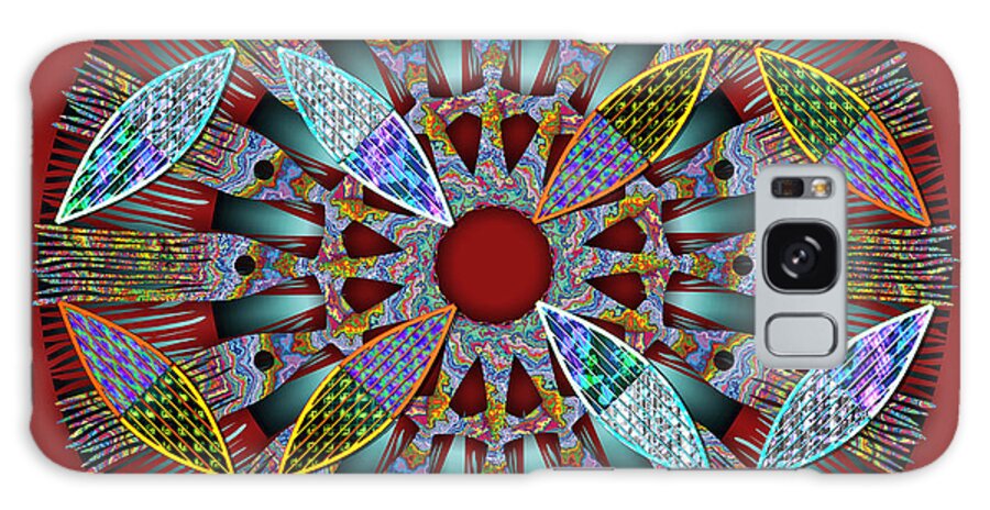 Conceptuals Galaxy Case featuring the digital art Blooming Mandala 2 by Walter Neal