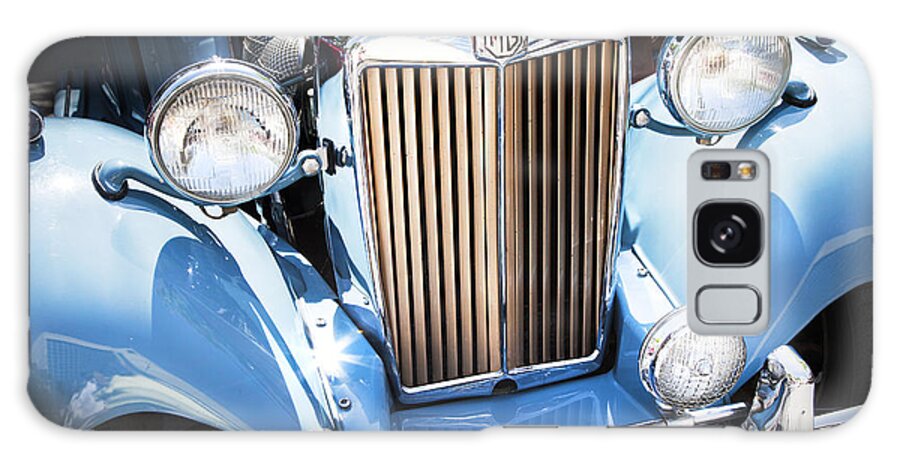 Vintage Car Galaxy Case featuring the photograph Blue 1953 Mg by Theresa Tahara