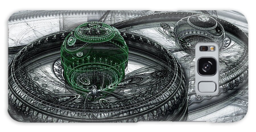 Abstract Galaxy Case featuring the digital art Dark Alien Landscape by Martin Capek