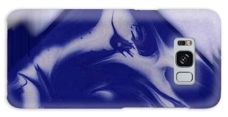 Dragon Galaxy Case featuring the digital art Blue Dragon by Mary Russell