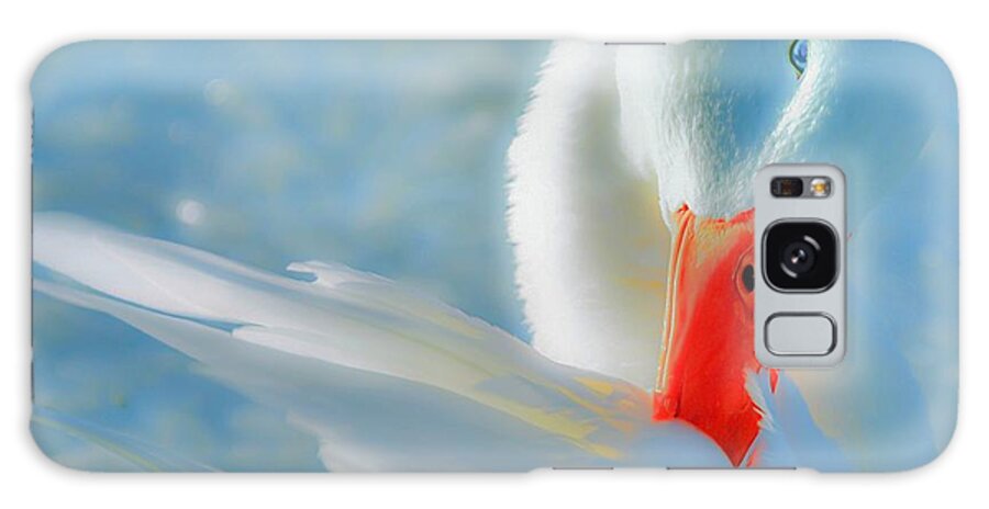 Ducks Galaxy Case featuring the photograph Blue Eyes by Abbie Loyd Kern