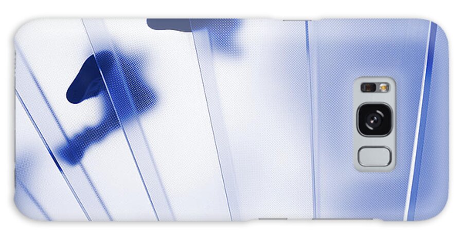 Steps Galaxy Case featuring the photograph Blue Glass Staircase by Blurra