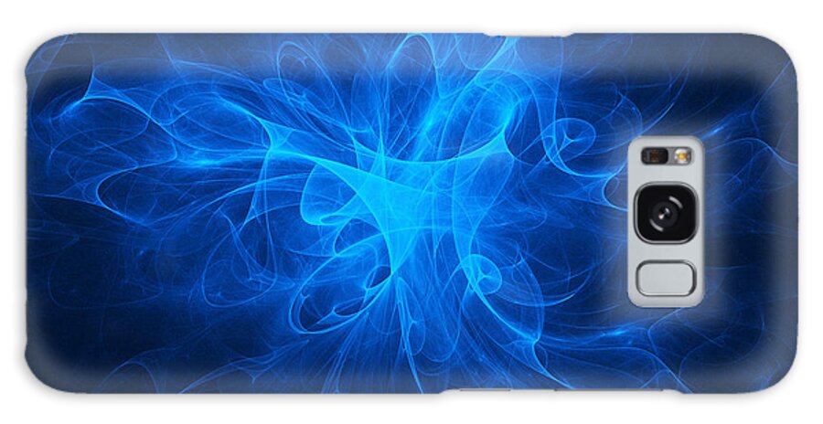 Blue Galaxy Case featuring the digital art Blue Nebula by Vitaliy Gladkiy