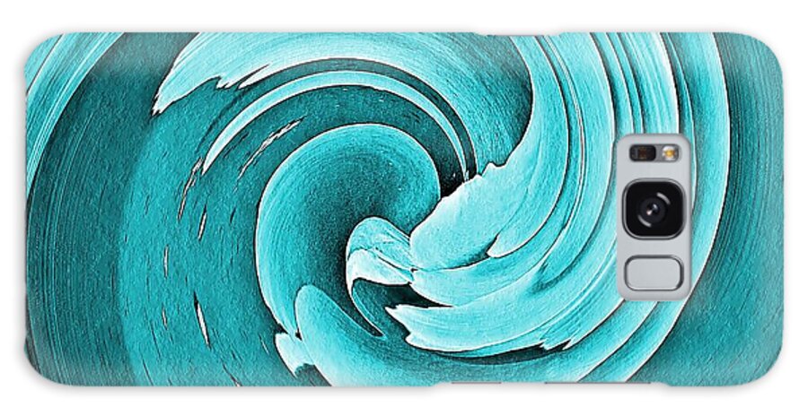 Abstract Galaxy S8 Case featuring the photograph Blue Peony by Chris Berry