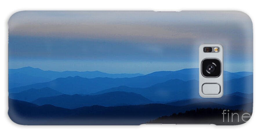 Mountains Galaxy Case featuring the photograph Blue Smokies at Dusk by Nancy Mueller