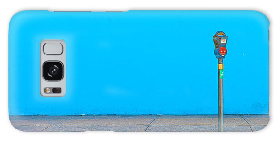 Blue Galaxy Case featuring the photograph Blue Wall Parking by Darryl Dalton
