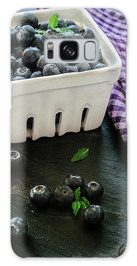 Black Color Galaxy Case featuring the photograph Blueberries by Sonia Martin Fotografias - Www.aquesabenlasnubes.com