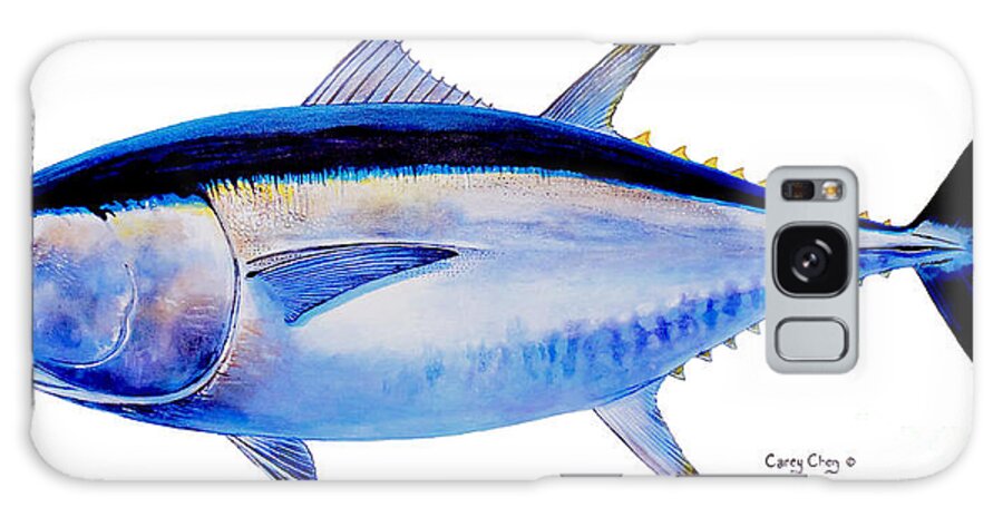 Bluefin Galaxy Case featuring the painting Bluefin tuna by Carey Chen