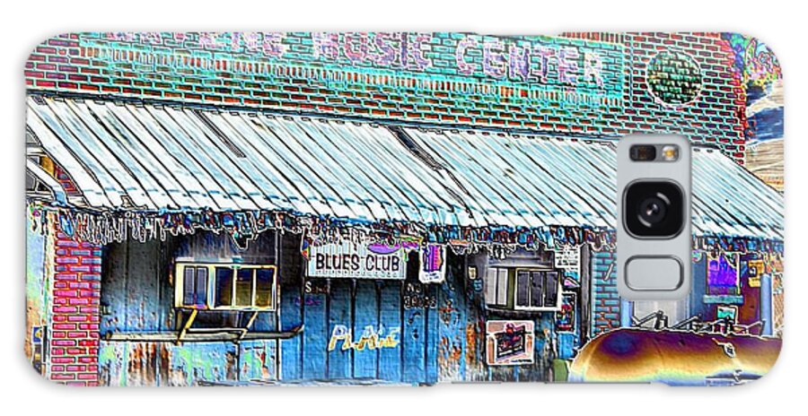 Blues Galaxy S8 Case featuring the photograph Blues Club in Clarksdale by Karen Wagner