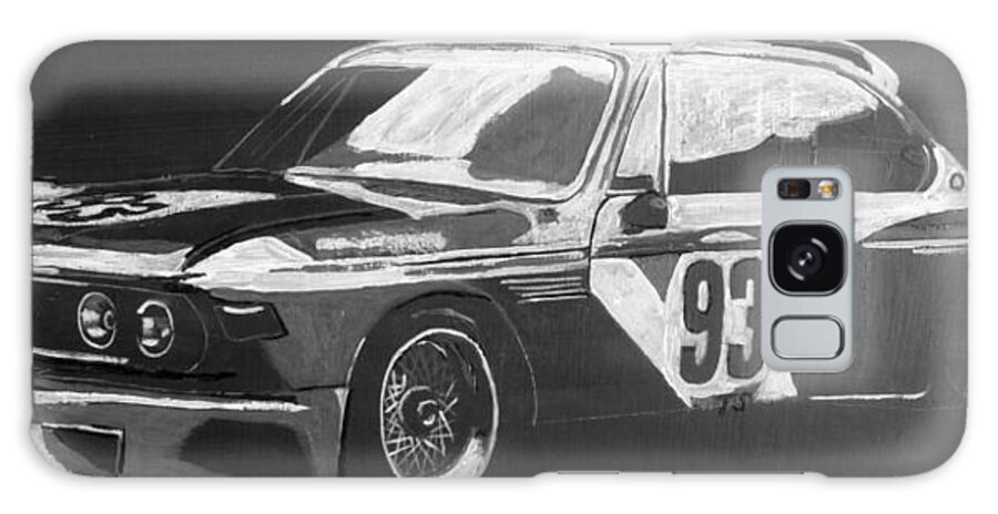 Bmw Galaxy Case featuring the painting BMW 3.0 CSL Alexander Calder Art Car by Richard Le Page