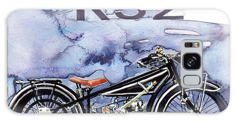 Bmw Classic Motor Cycle Galaxy Case featuring the painting Bmw R32 by Yoshiharu Miyakawa