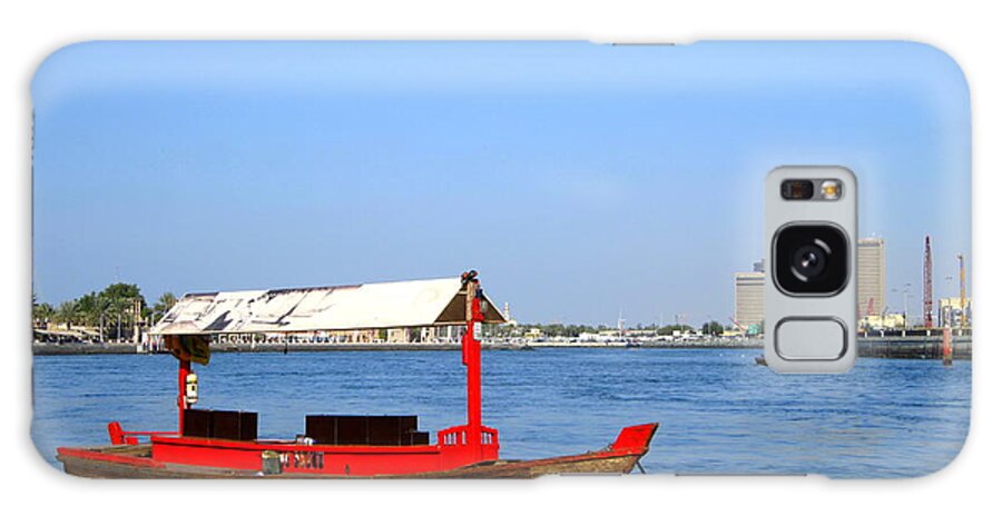 Background Galaxy Case featuring the photograph Boat on the River by Amanda Mohler